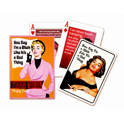 Carti de joc de colectie cu tema "Tough Women"
